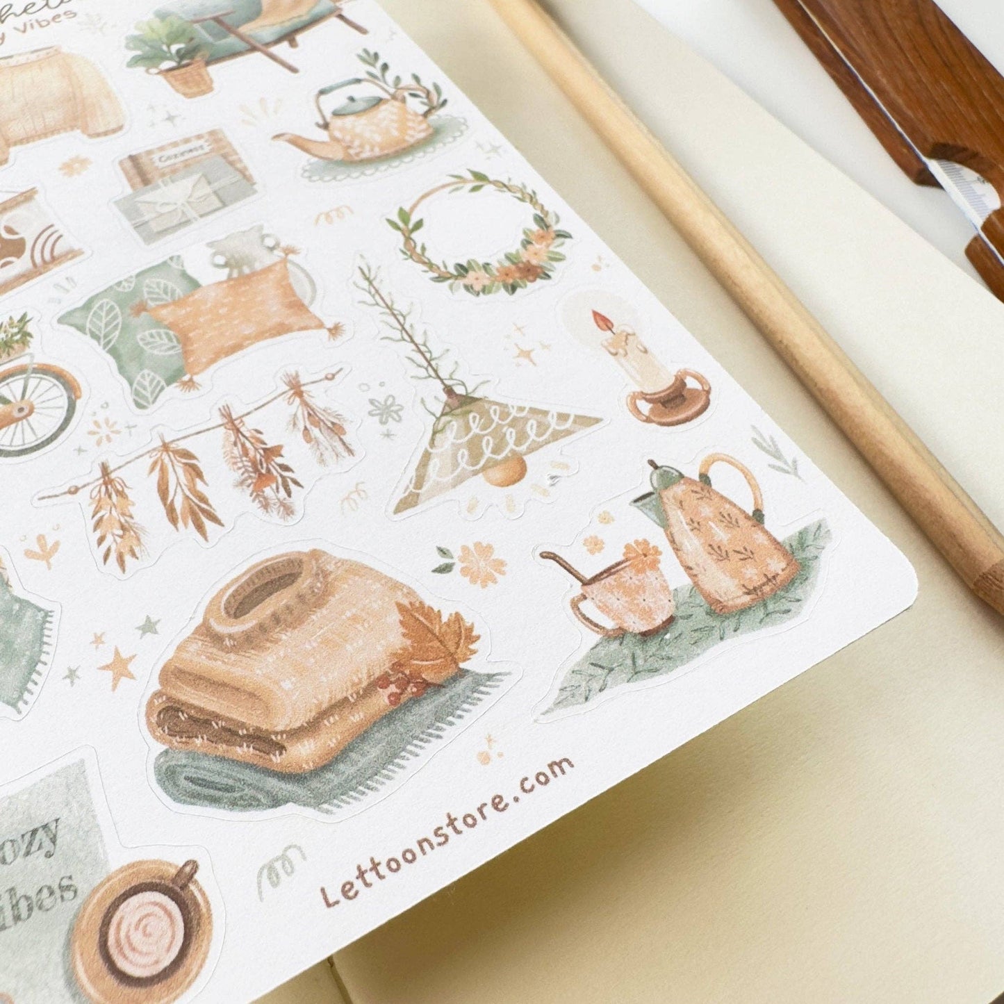 Aesthetic Cozy Vibes -tarra-arkki | LETTOOn