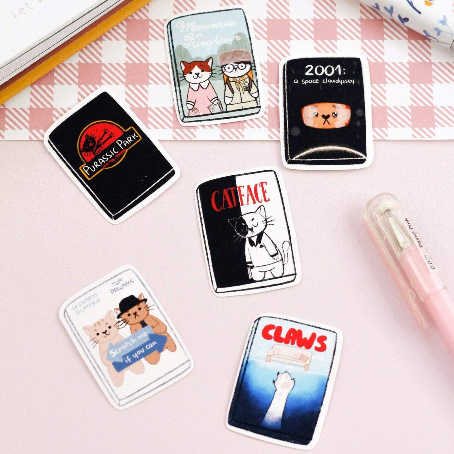 Cat films -tarrasetti | My Sweet Paper Card