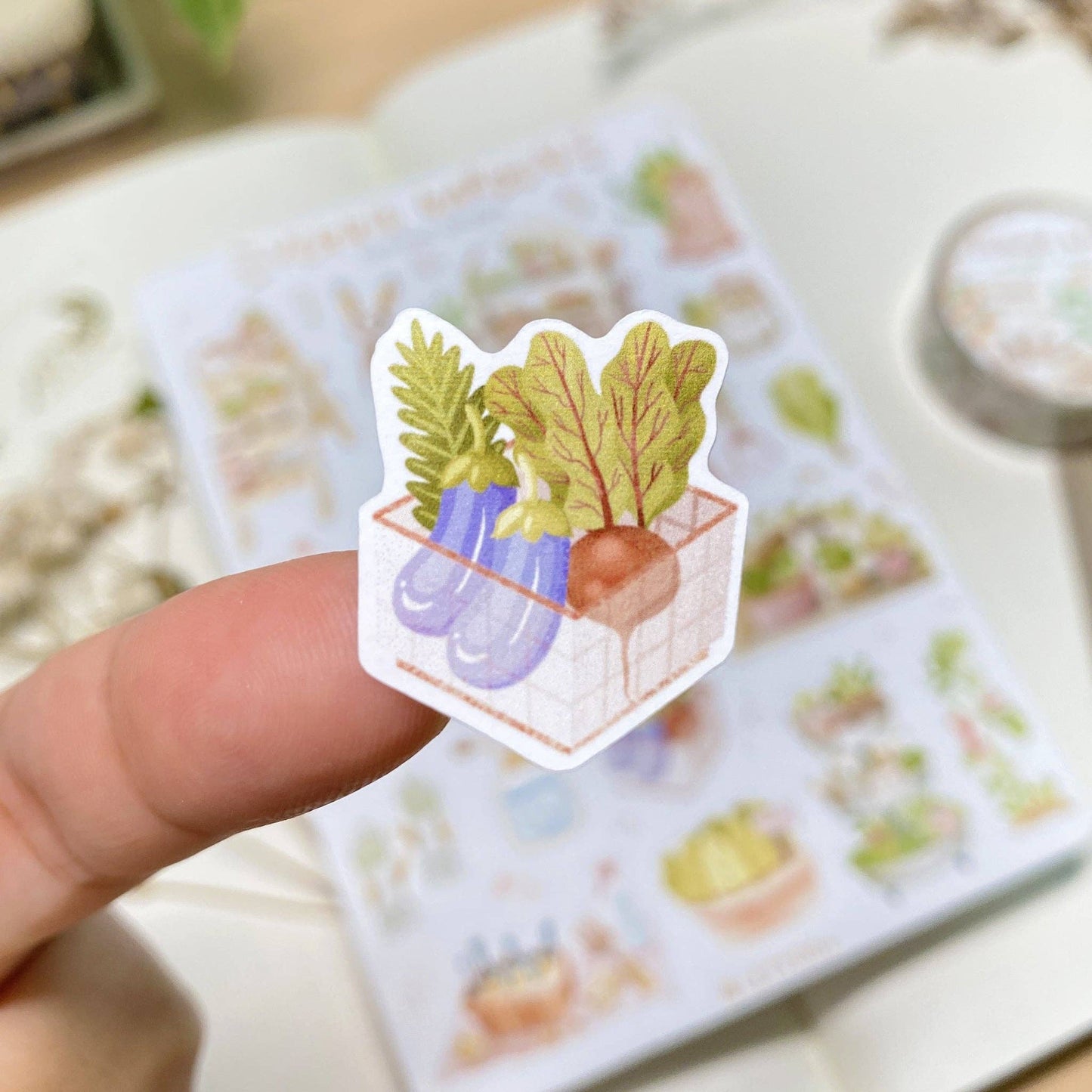 Veggie garden -tarra-arkki | LETTOOn