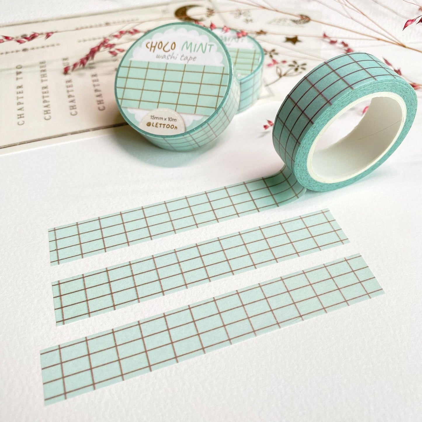 Choco Mint Grid -washiteippi | LETTOOn