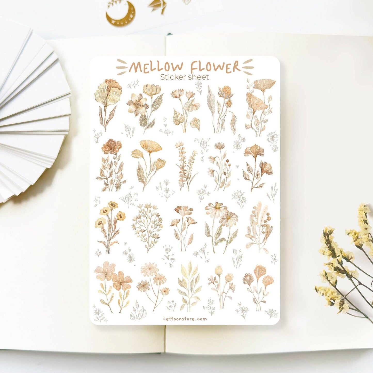 Mellow Flower -tarra-arkki | LETTOOn