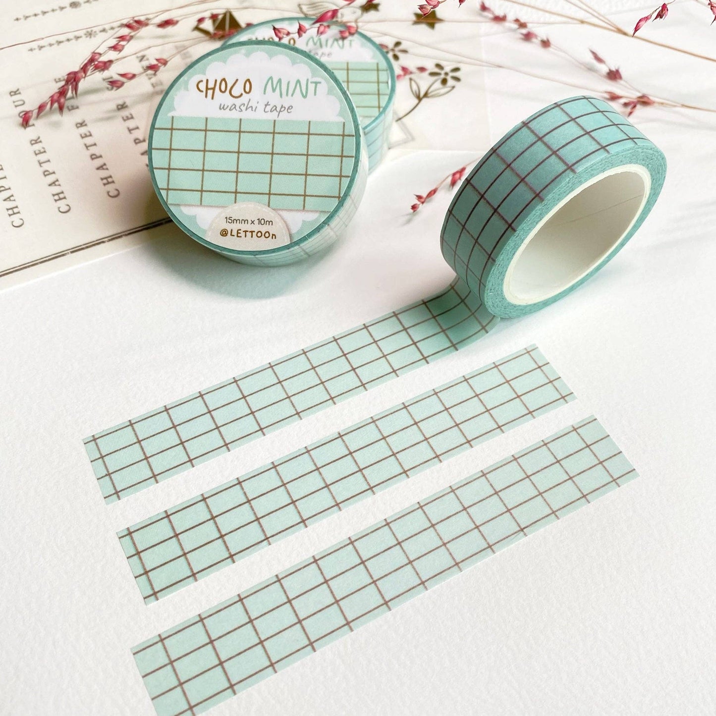 Choco Mint Grid -washiteippi | LETTOOn
