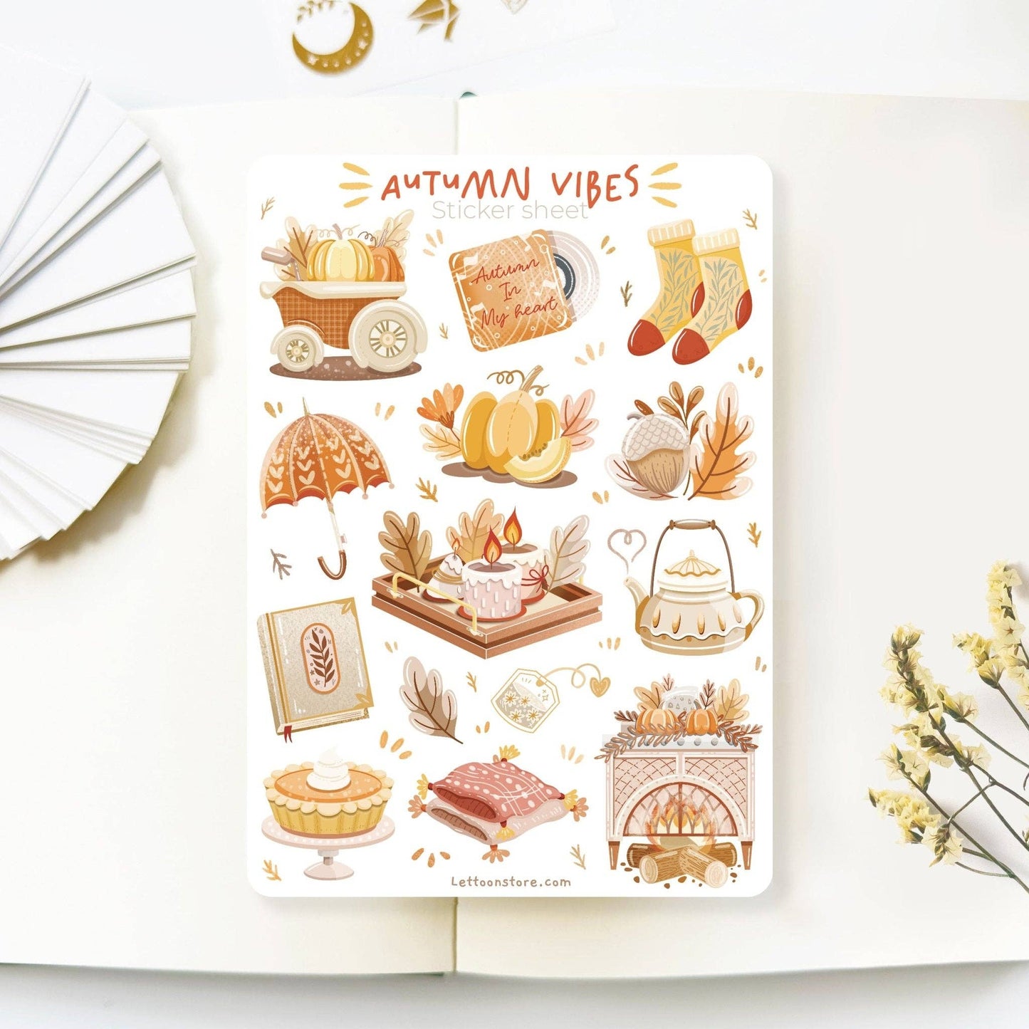 Autumn in my Heart: Autumn Vibes -tarra-arkki | LETTOOn