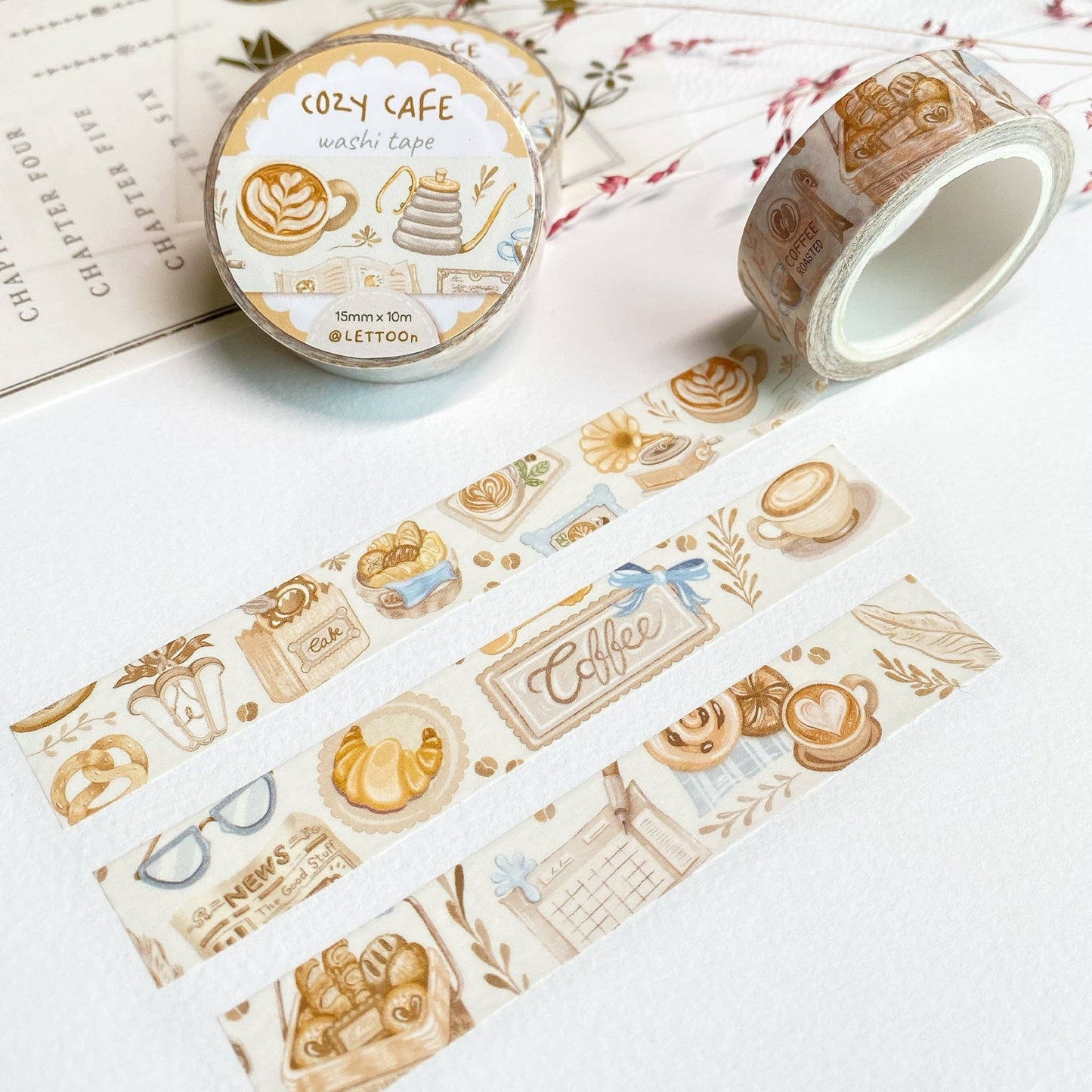 Cozy Cafe -washiteippi | LETTOOn
