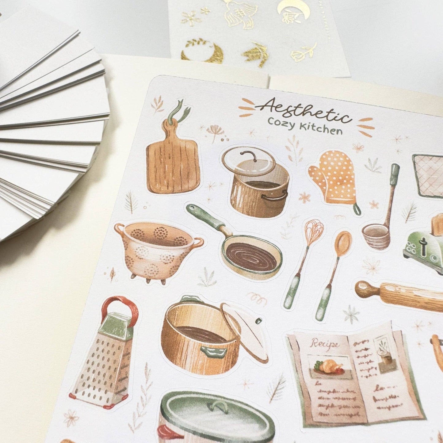 Aesthetic Cozy Kitchen -tarra-arkki | LETTOOn