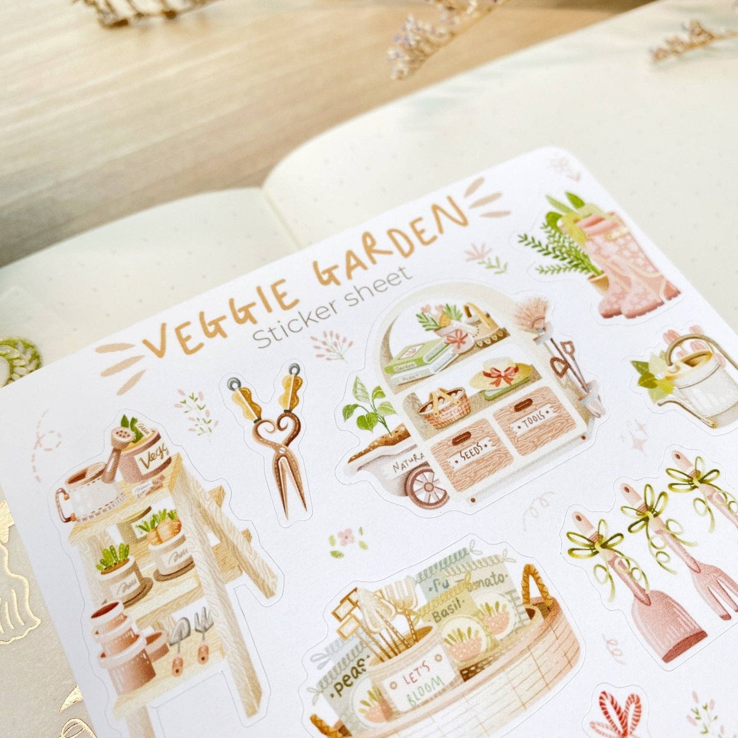 Veggie garden -tarra-arkki | LETTOOn