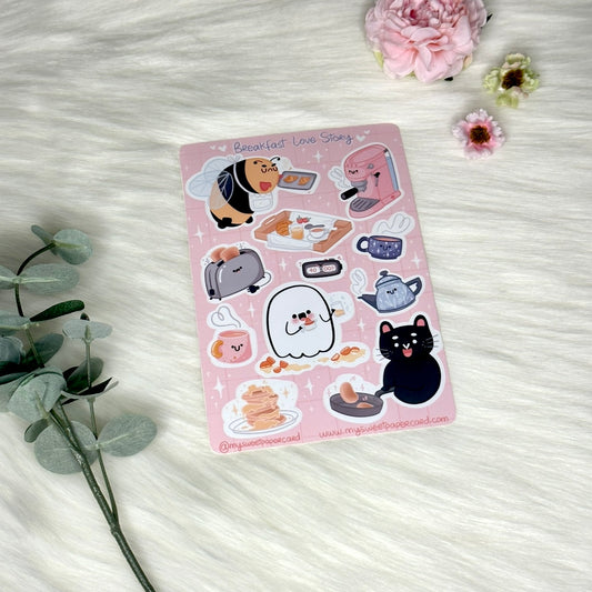Breakfast love story -tarra-arkki | My Sweet Paper Card