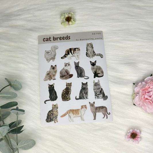 Cat breeds -tarra-arkki | Penpaling Paula