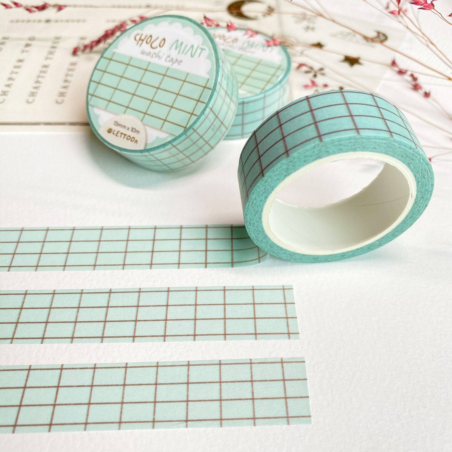 Choco Mint Grid -washiteippi | LETTOOn
