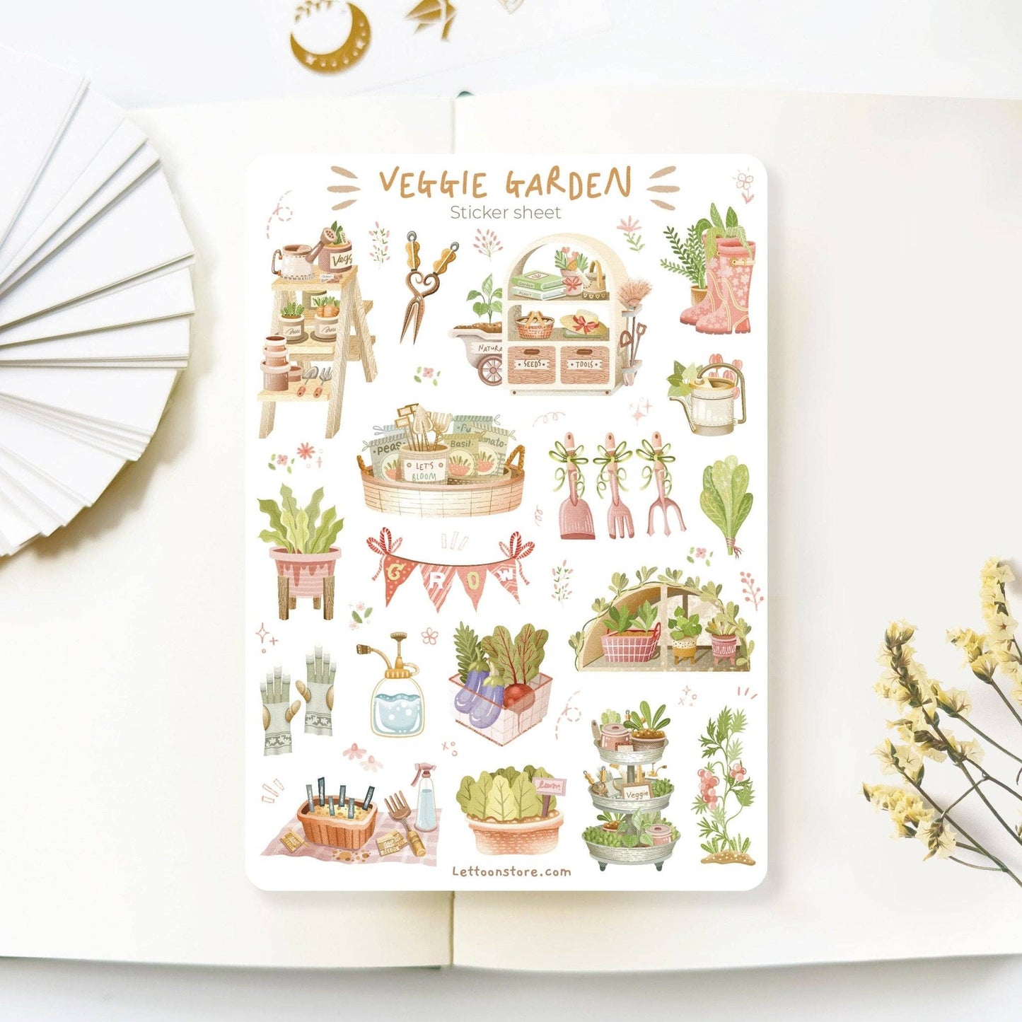 Veggie garden -tarra-arkki | LETTOOn
