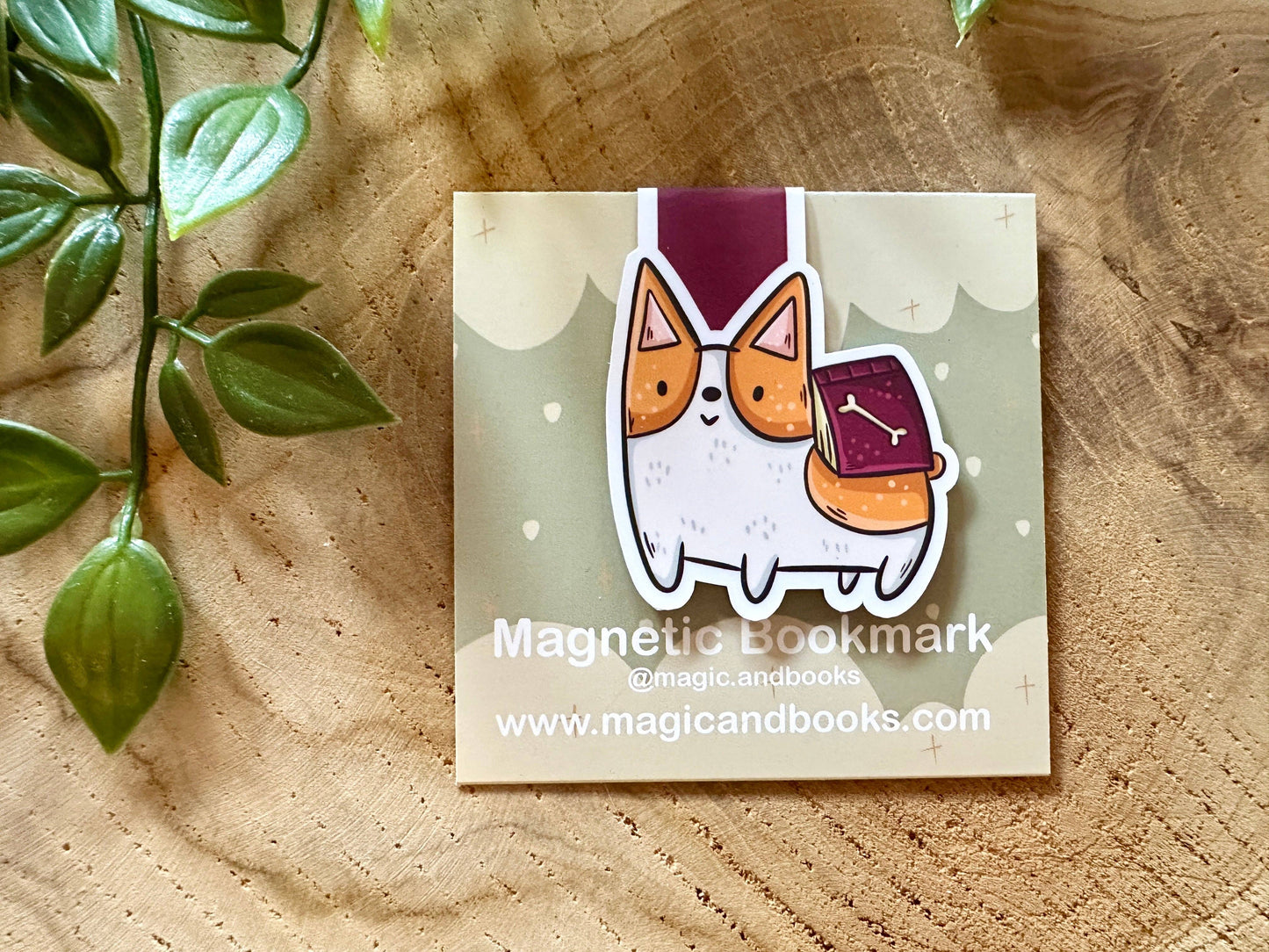 Corgi -magneettinen kirjanmerkki | Magic&Books