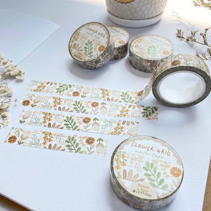 Flower Grid -washiteippi | LETTOOn