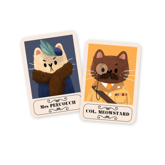 Cat Clue Cards -tarra | My Sweet Paper Card