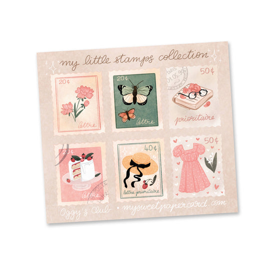 My little stamps collection -tarra-arkki | My Sweet Paper Card