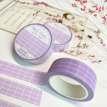 Pale Lilac Grid -washiteippi | LETTOOn