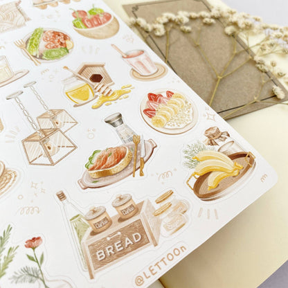 Kitchen Vibes -tarra-arkki | LETTOOn