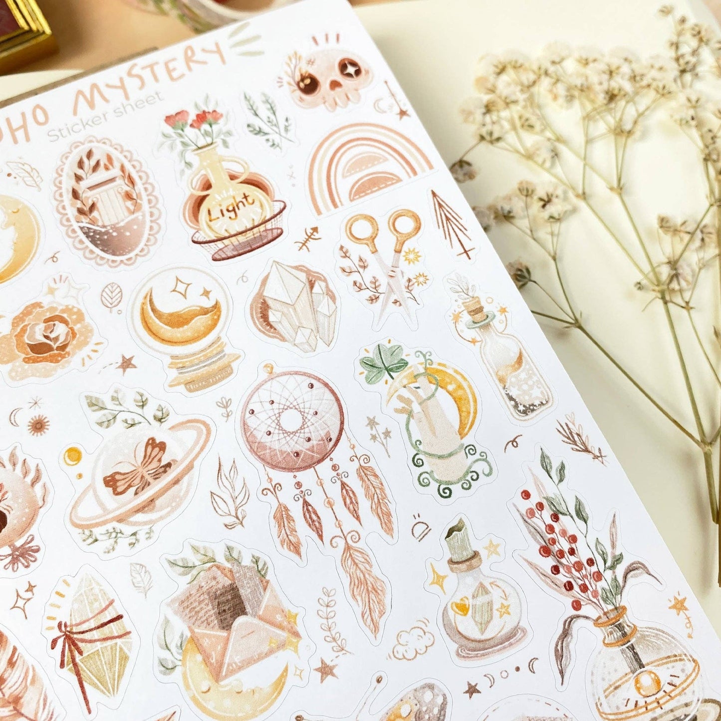 Boho Mystery -tarra-arkki | LETTOOn