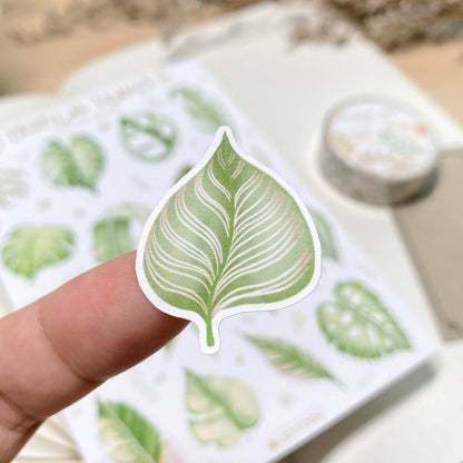 Tropical Leaves -tarra-arkki | LETTOOn
