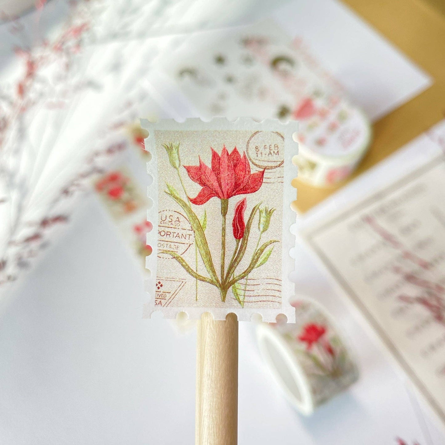 Floral Stamps -washiteippi | LETTOOn