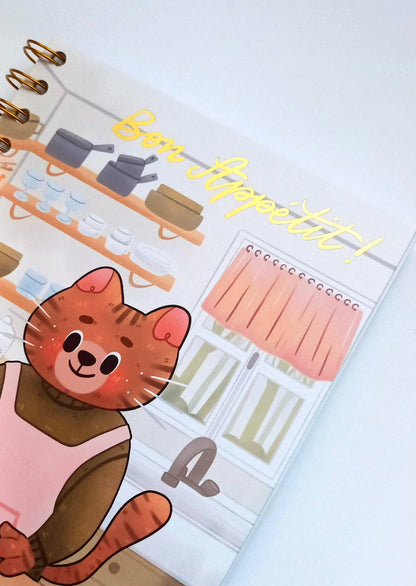 Cosy Cat - Reseptivihko | My Sweet Paper Card