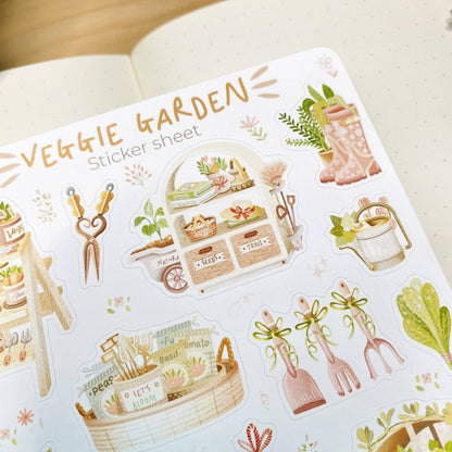 Veggie garden -tarra-arkki | LETTOOn