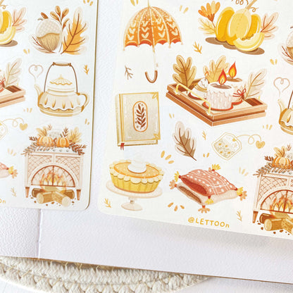 Autumn in my Heart: Autumn Vibes -tarra-arkki | LETTOOn