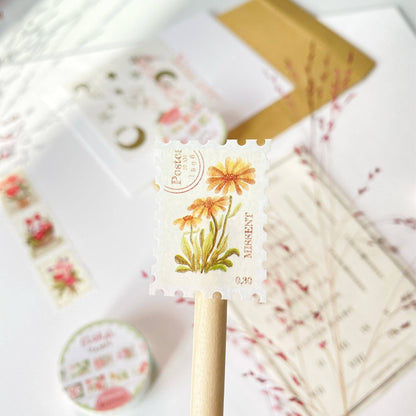 Floral Stamps -washiteippi | LETTOOn