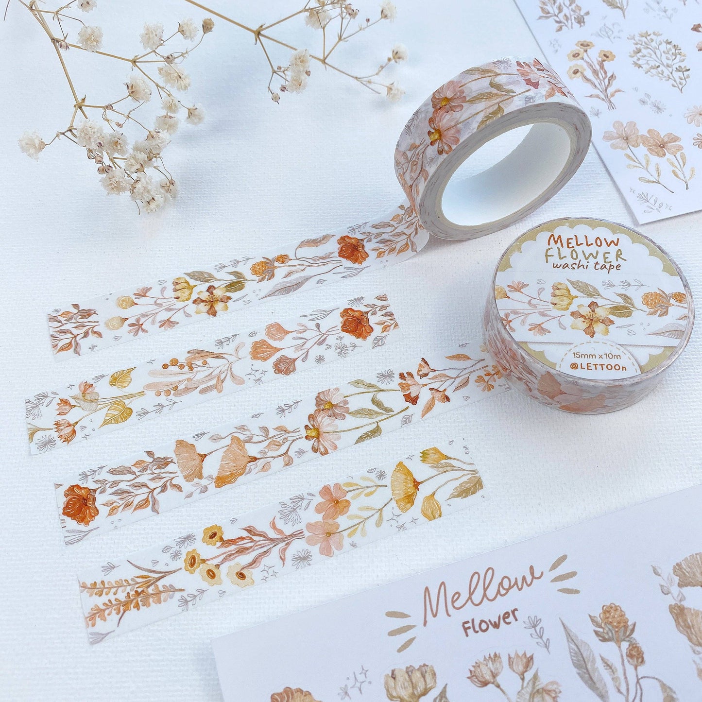 Mellow Flower -washiteippi | LETTOOn