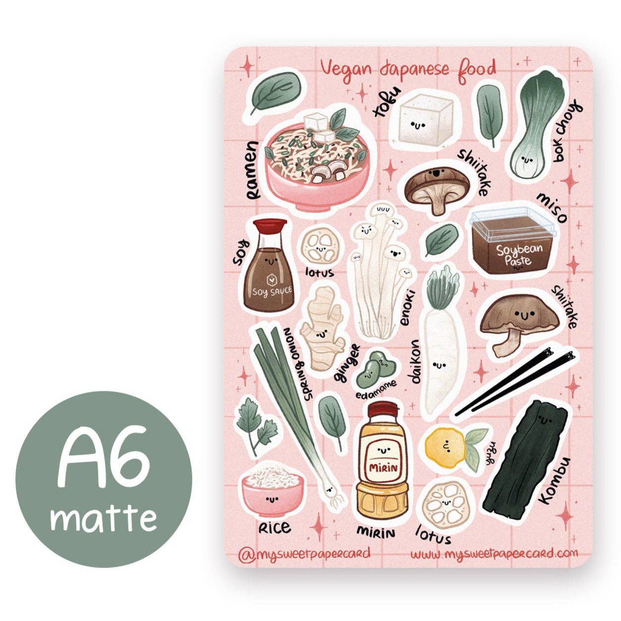Vegan Japanese food -tarra-arkki | My Sweet Paper Card