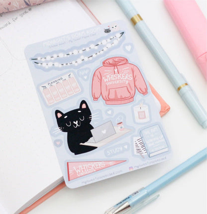 Midnight's dorm room -tarra-arkki | My Sweet Paper Card
