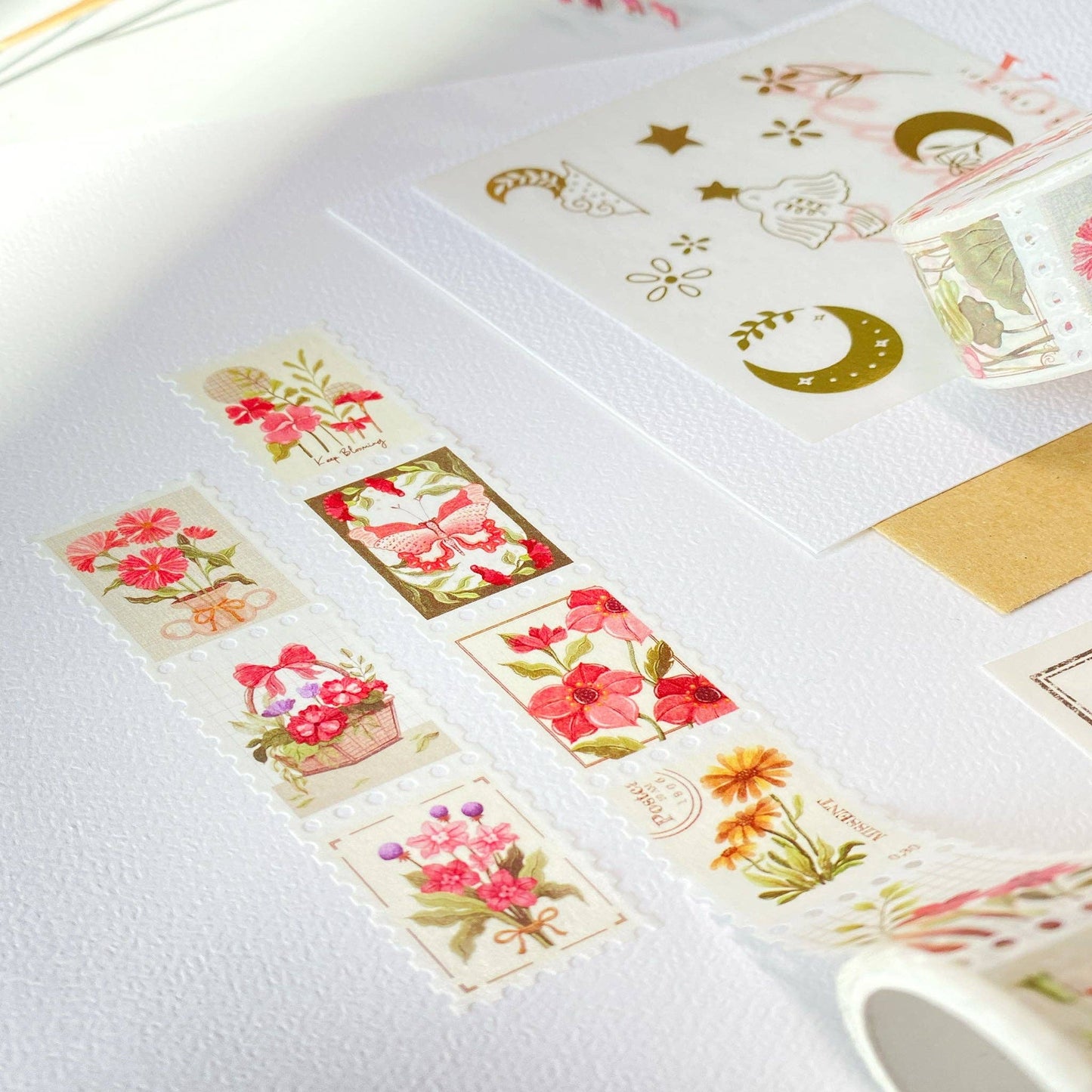 Floral Stamps -washiteippi | LETTOOn