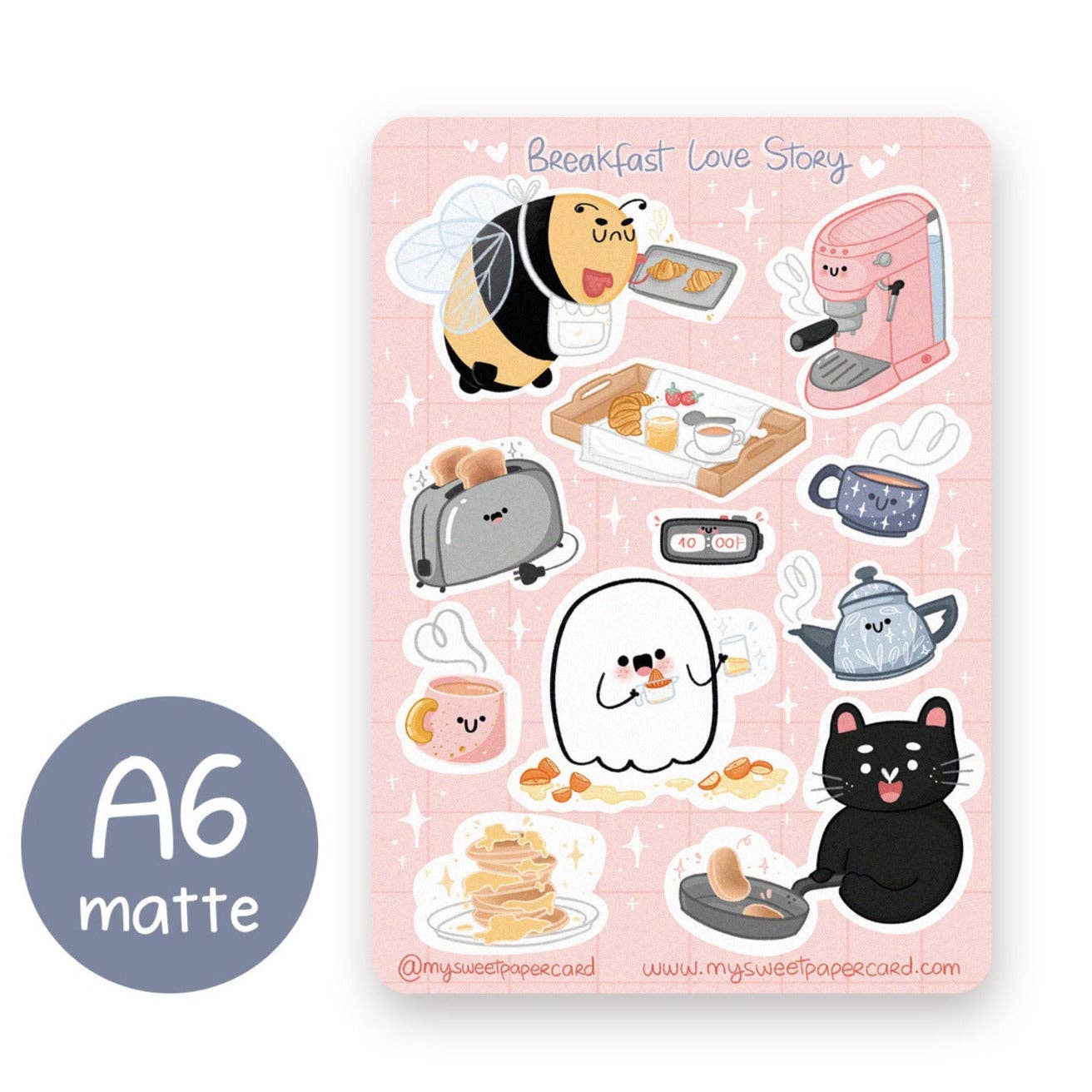 Breakfast love story -tarra-arkki | My Sweet Paper Card