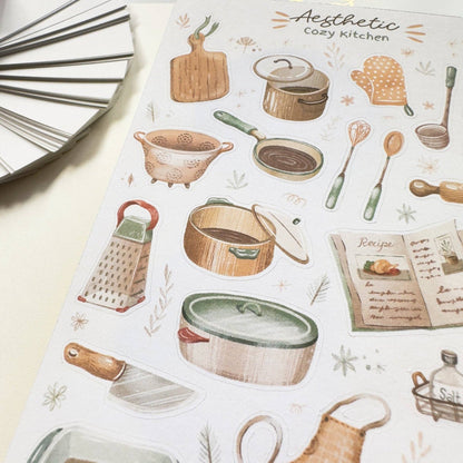 Aesthetic Cozy Kitchen -tarra-arkki | LETTOOn