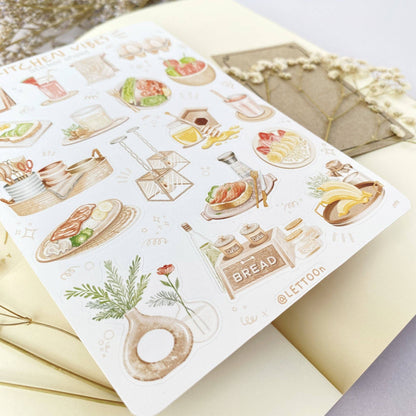 Kitchen Vibes -tarra-arkki | LETTOOn