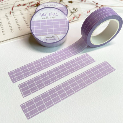 Pale Lilac Grid -washiteippi | LETTOOn