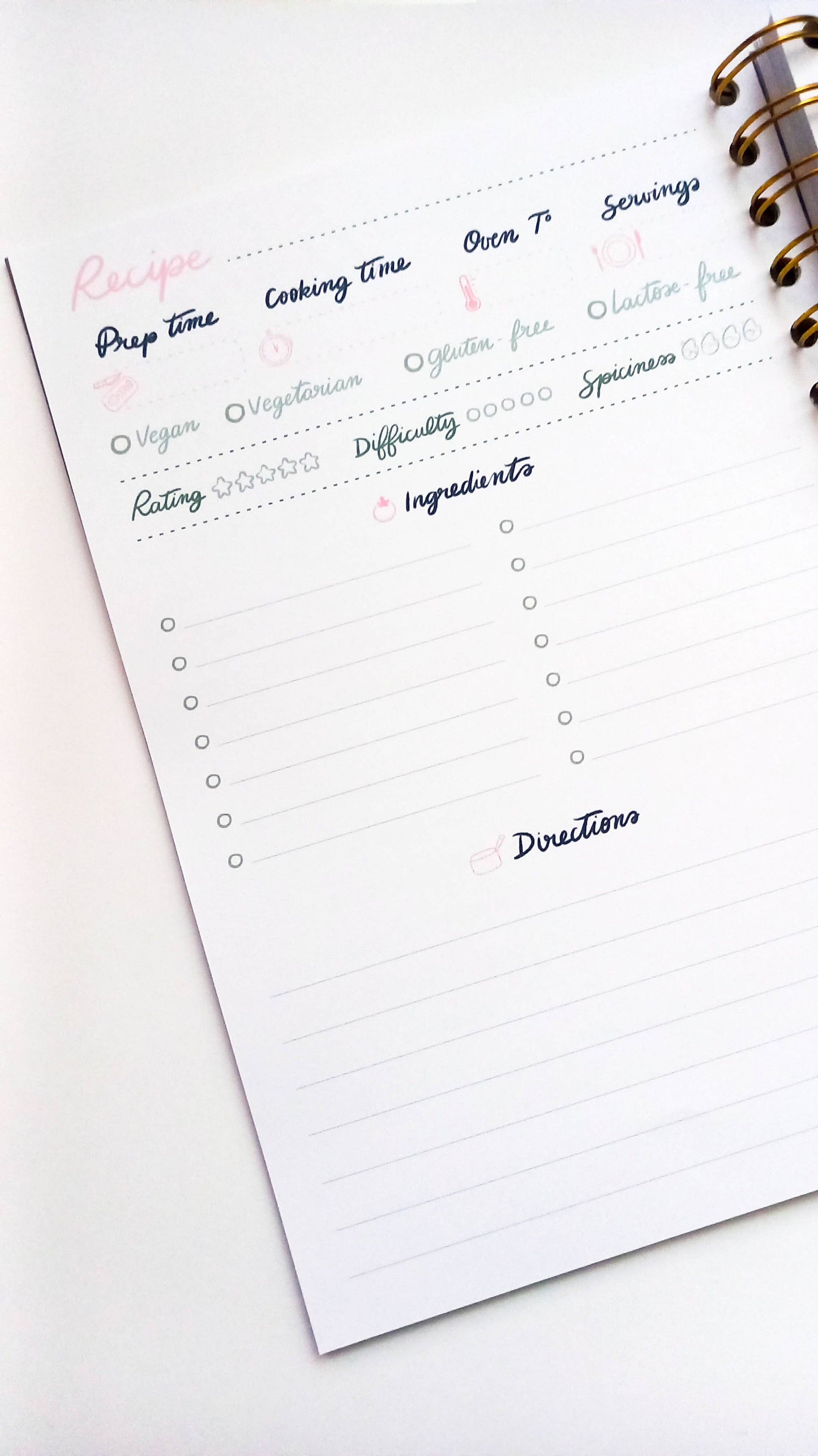 Cosy Cat - Reseptivihko | My Sweet Paper Card