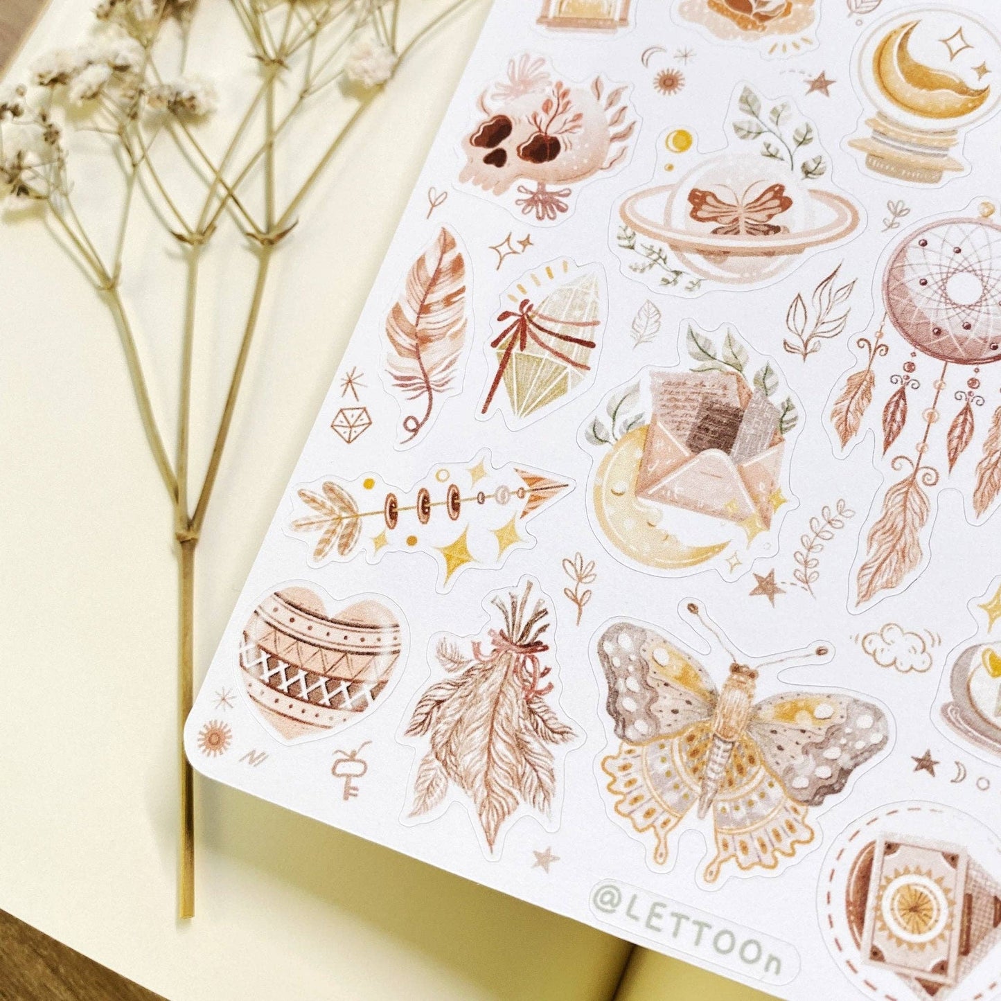 Boho Mystery -tarra-arkki | LETTOOn