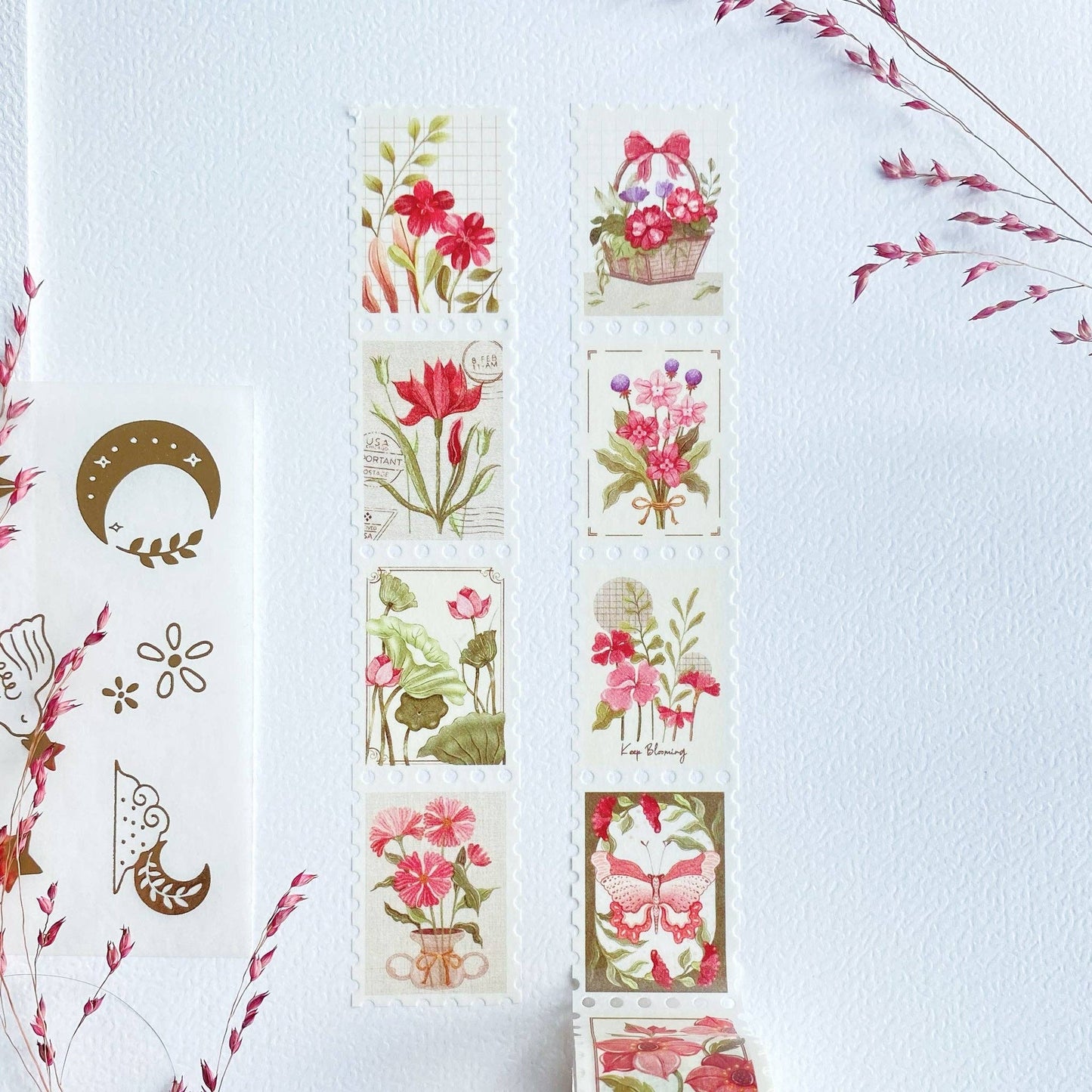 Floral Stamps -washiteippi | LETTOOn
