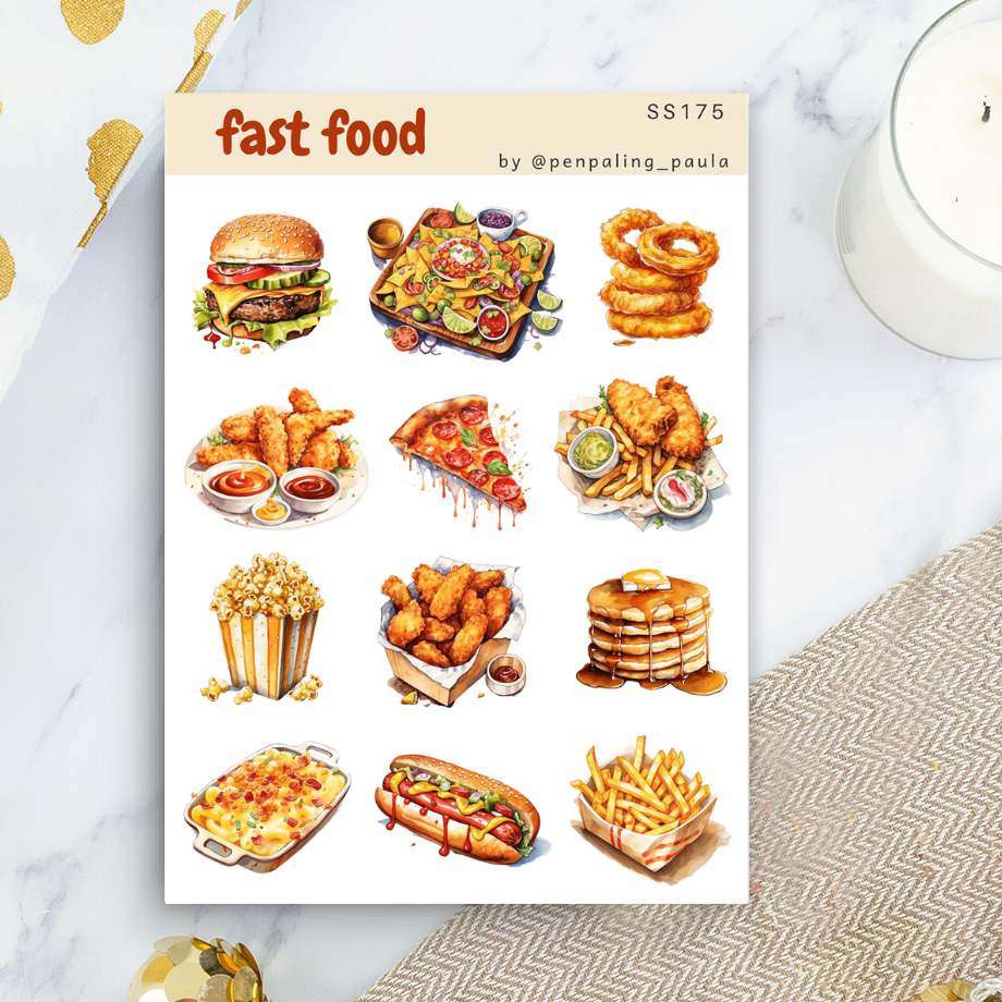 Fast food -tarra-arkki | Penpaling Paula